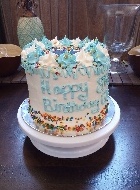 White Birthday Cake